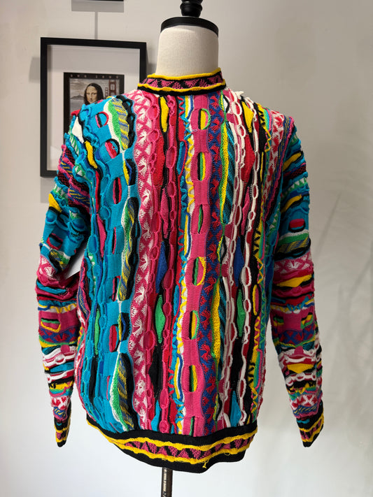 (Mens Large) 90s Coogi 3D Knit Sweater