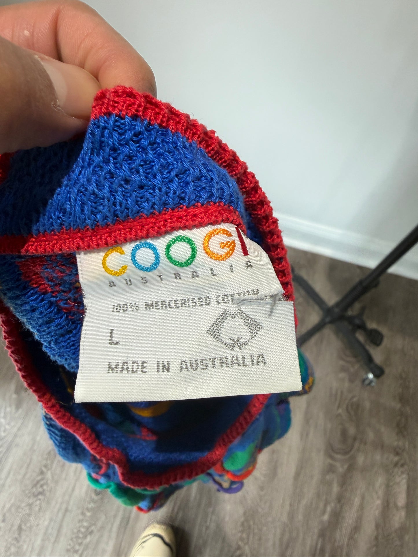 (Mens Large) 90s Coogi 3D Knit Sweater