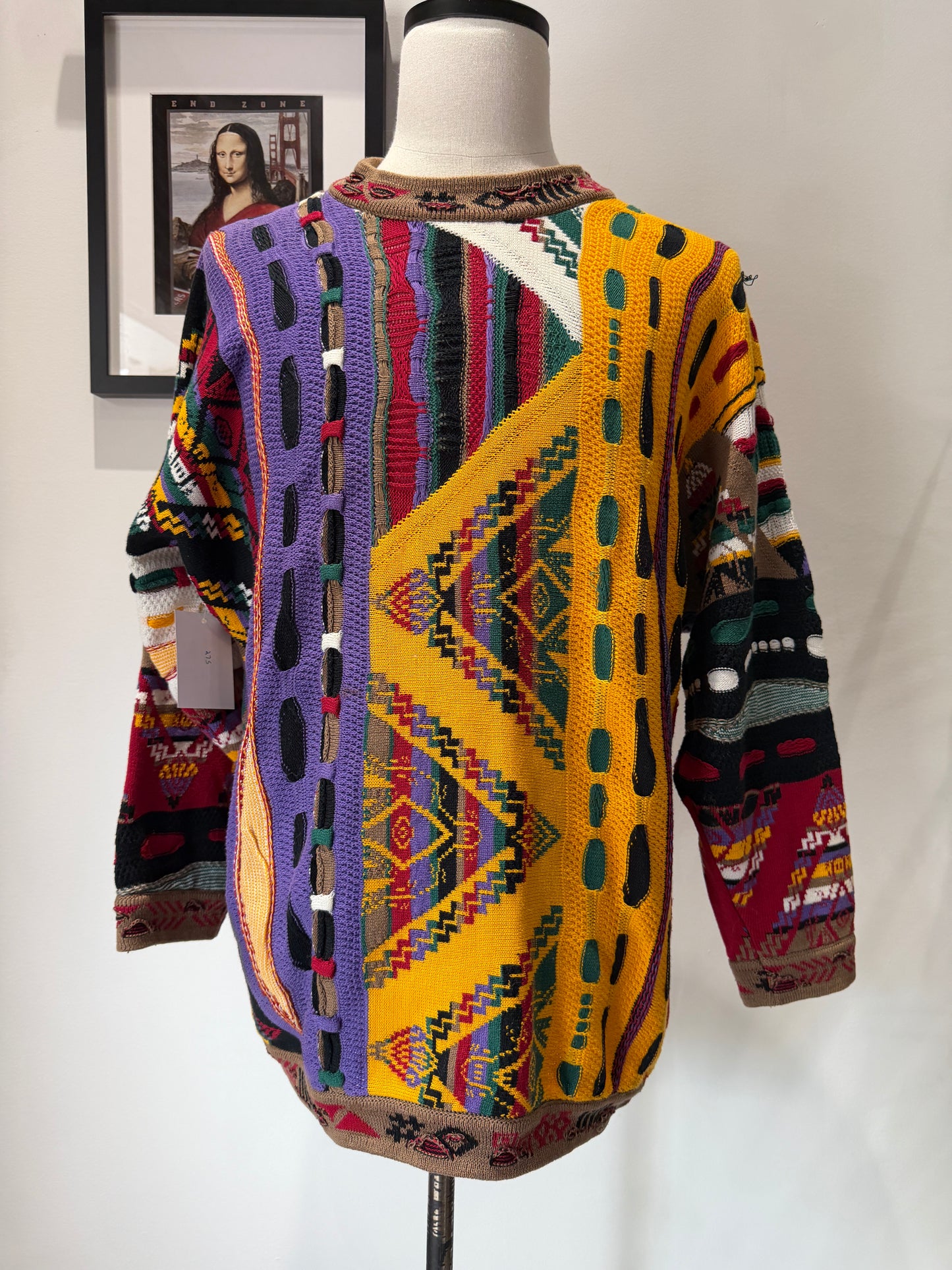(Mens Large) 90s Coogi 3D Knit Sweater