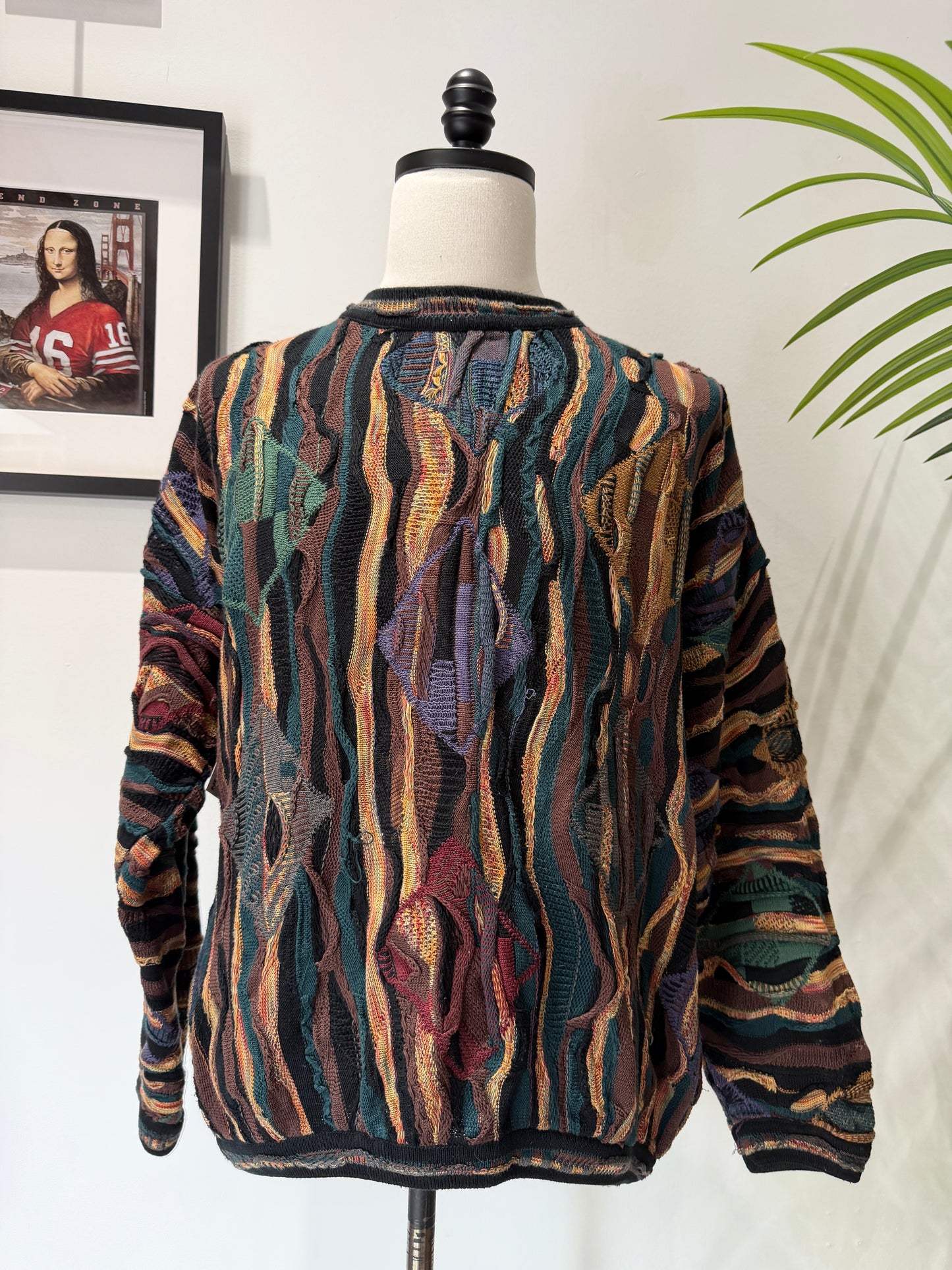 (Mens Large) Seven Oaks 3D Knit Sweater