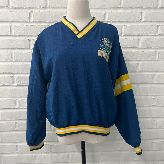 (Kids Large) 90s Notre Dame Windbreaker Jacket