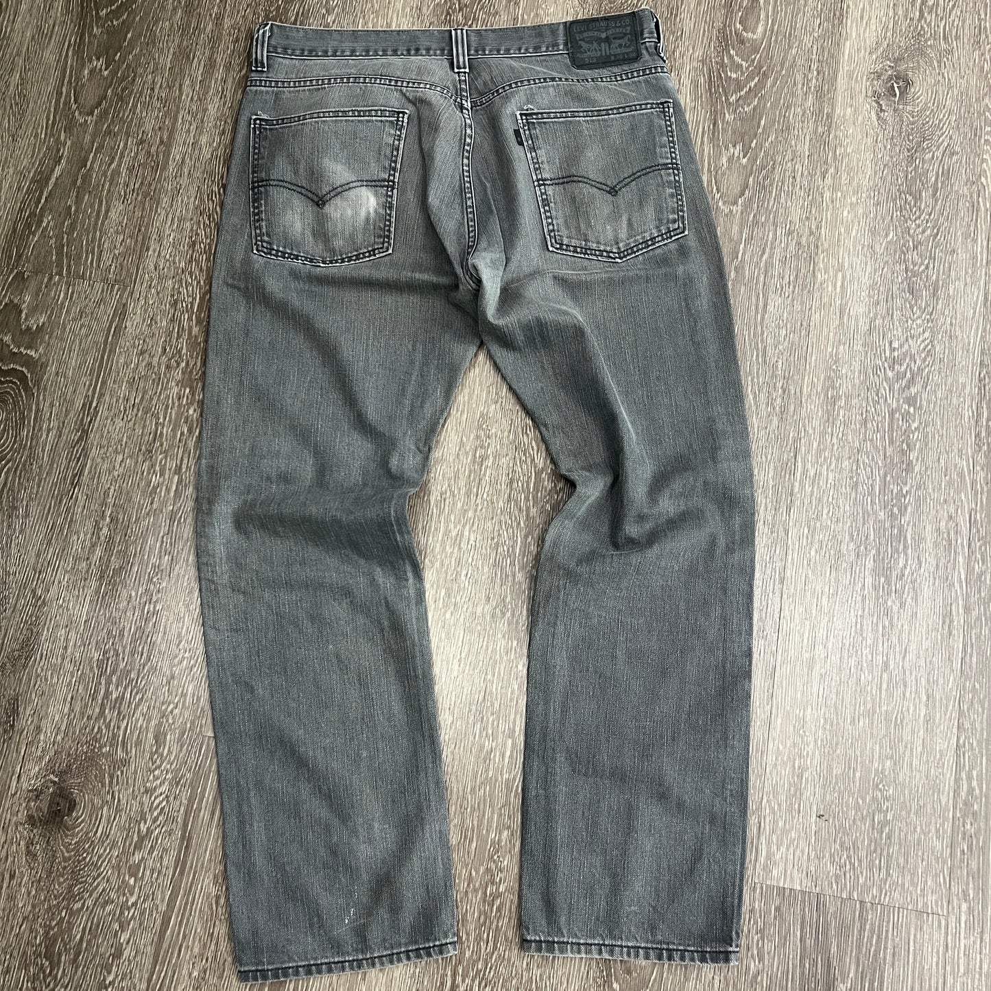 (Mens 36x32) Levis Gray Denim Jeans