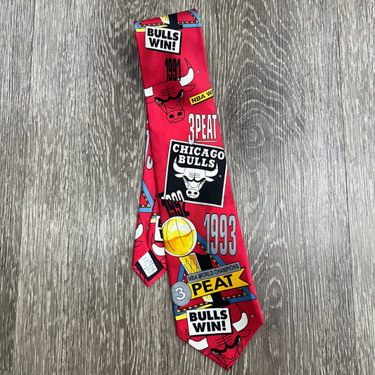 1993 3-Peat Chicago Bulls Tie