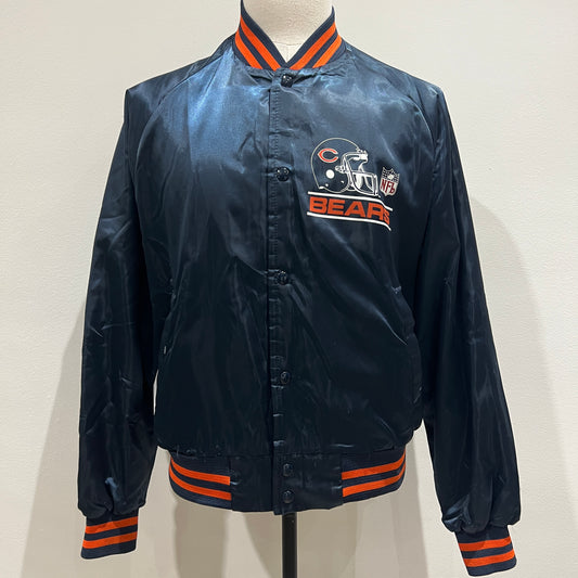 (Mens Large) 80s Chicago Bears Satin Jacket