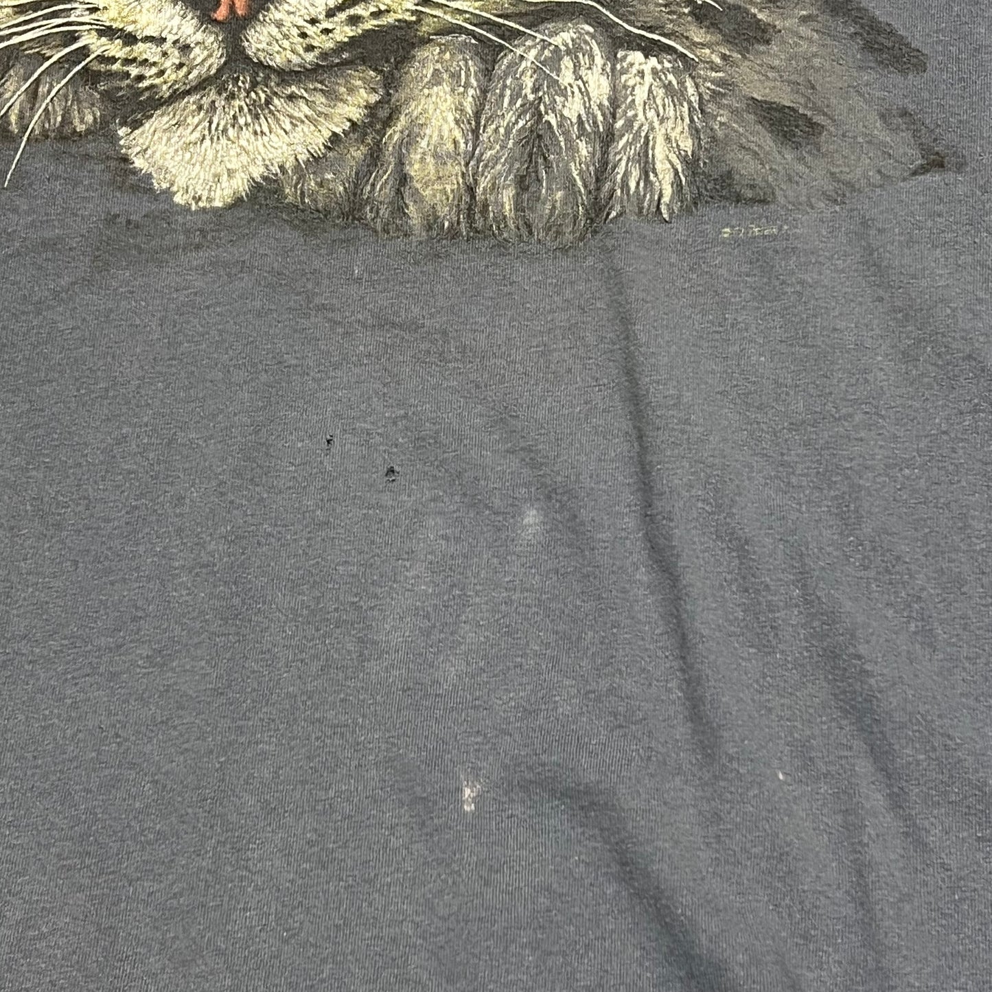 (Mens XL) Snow Lepoard Cat Shirt