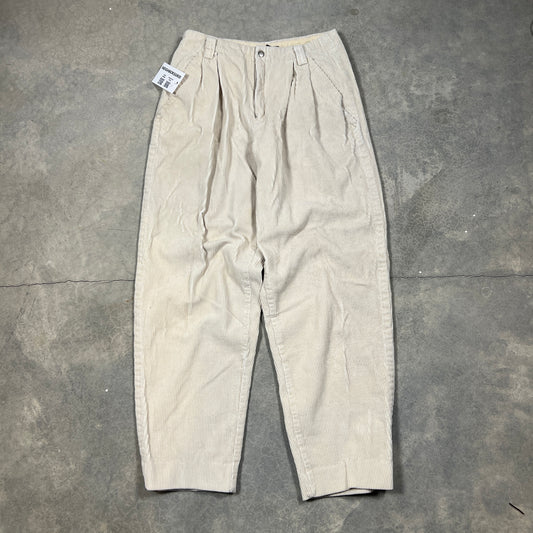 (Womans 8) Corduroy White Pants
