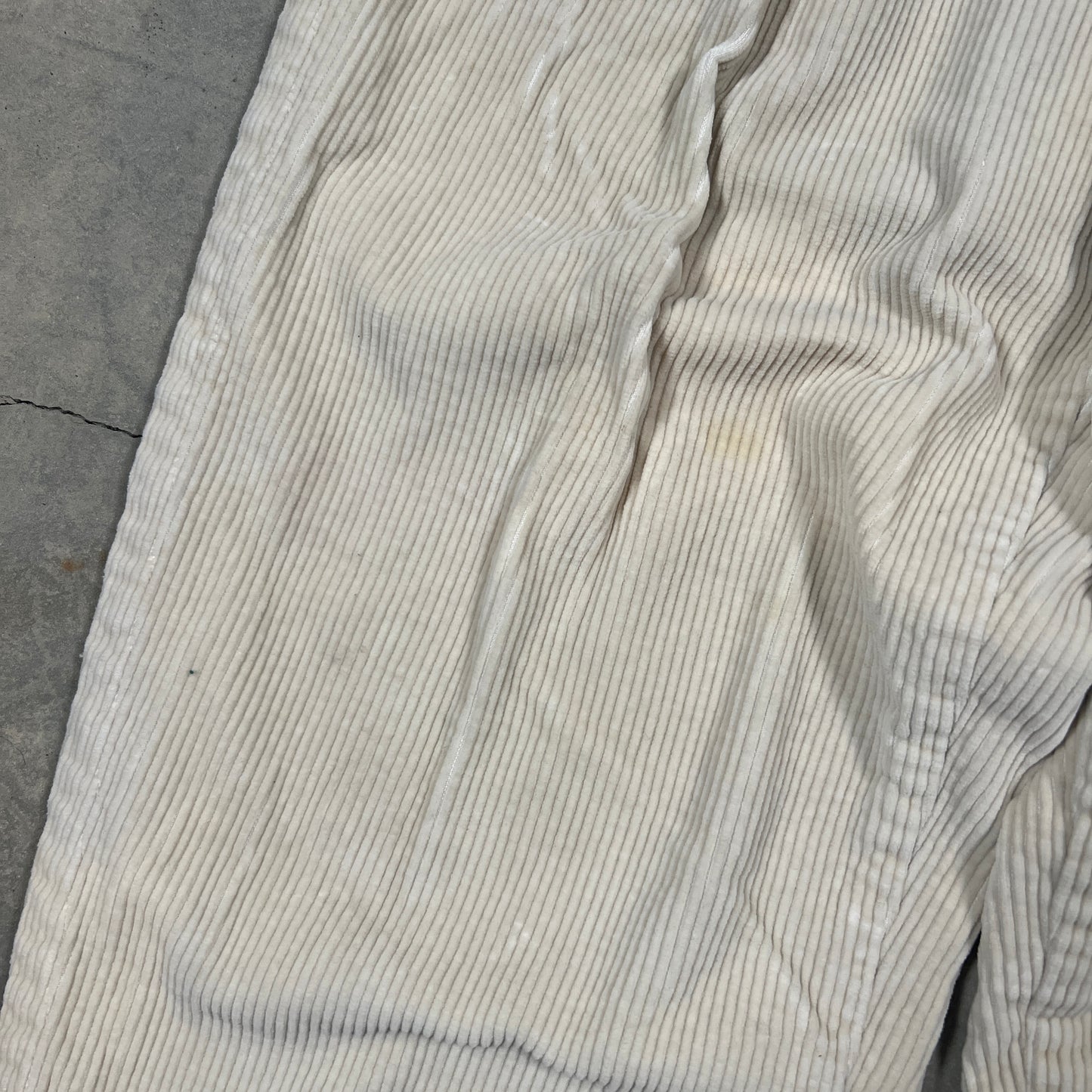 (Womans 8) Corduroy White Pants