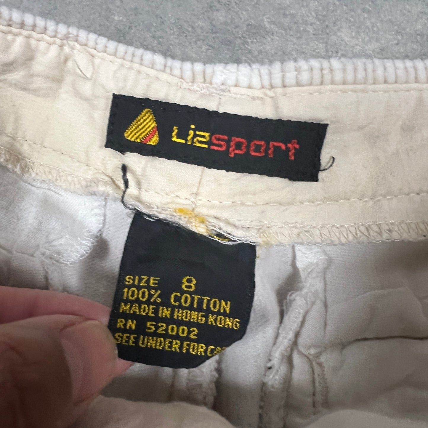 (Womans 8) Corduroy White Pants