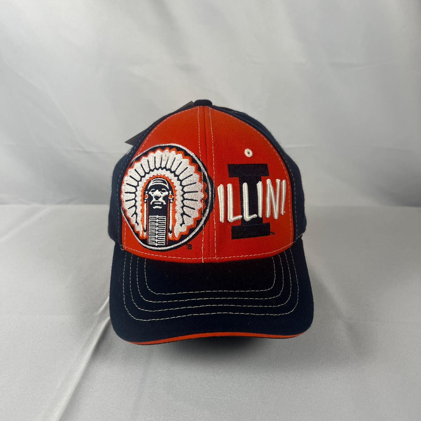 (Adult Small) University of Illinois Chief Fitted Hat