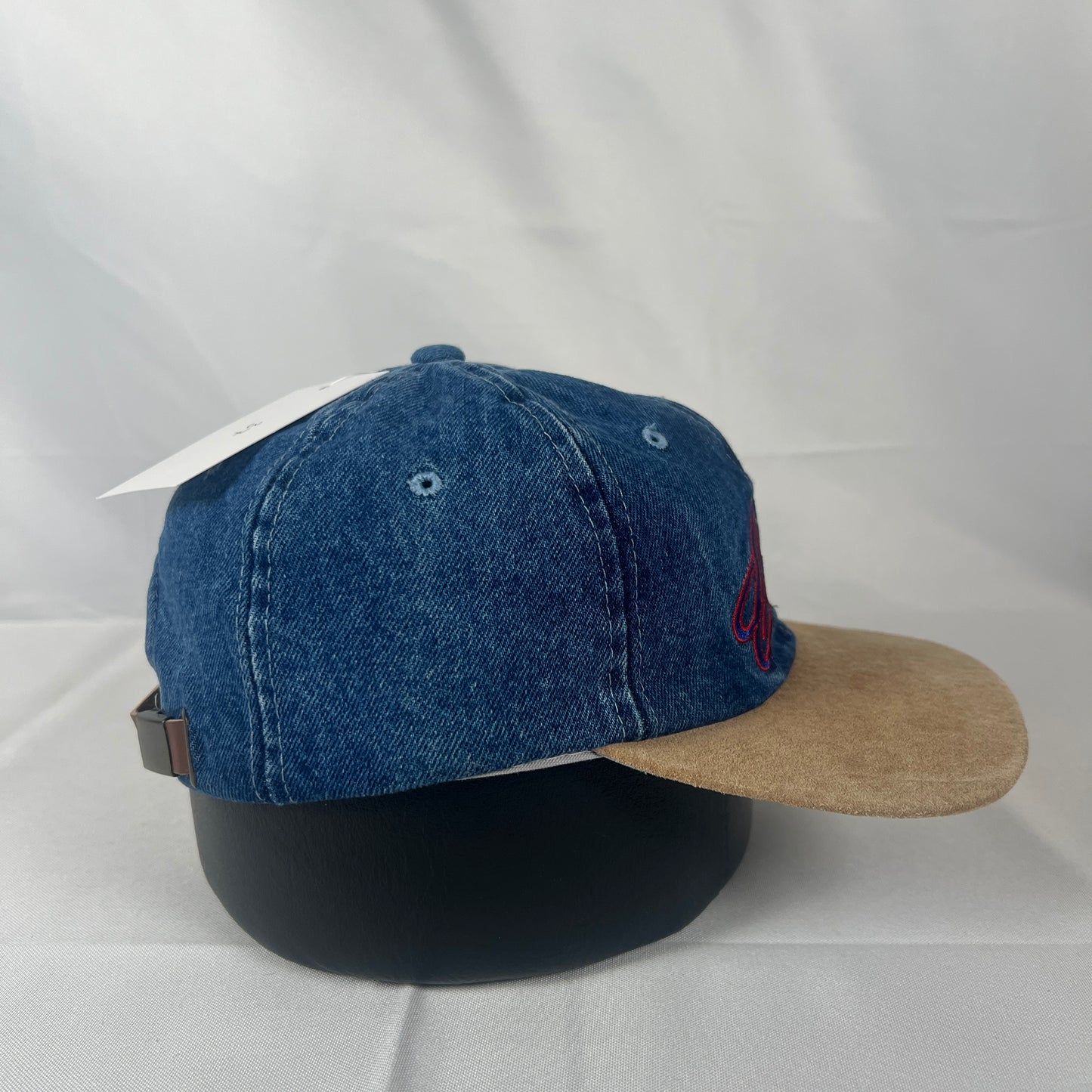 90s Chicago Cubs Denim Strapback Hat