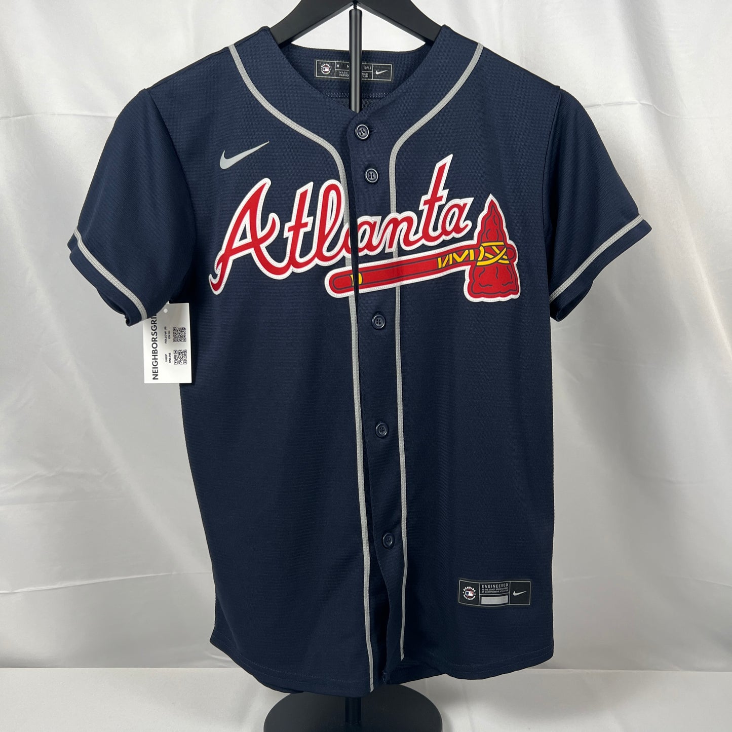 (Kids Medium) Ronald Acuna Jr Atlanta Braves Jersey