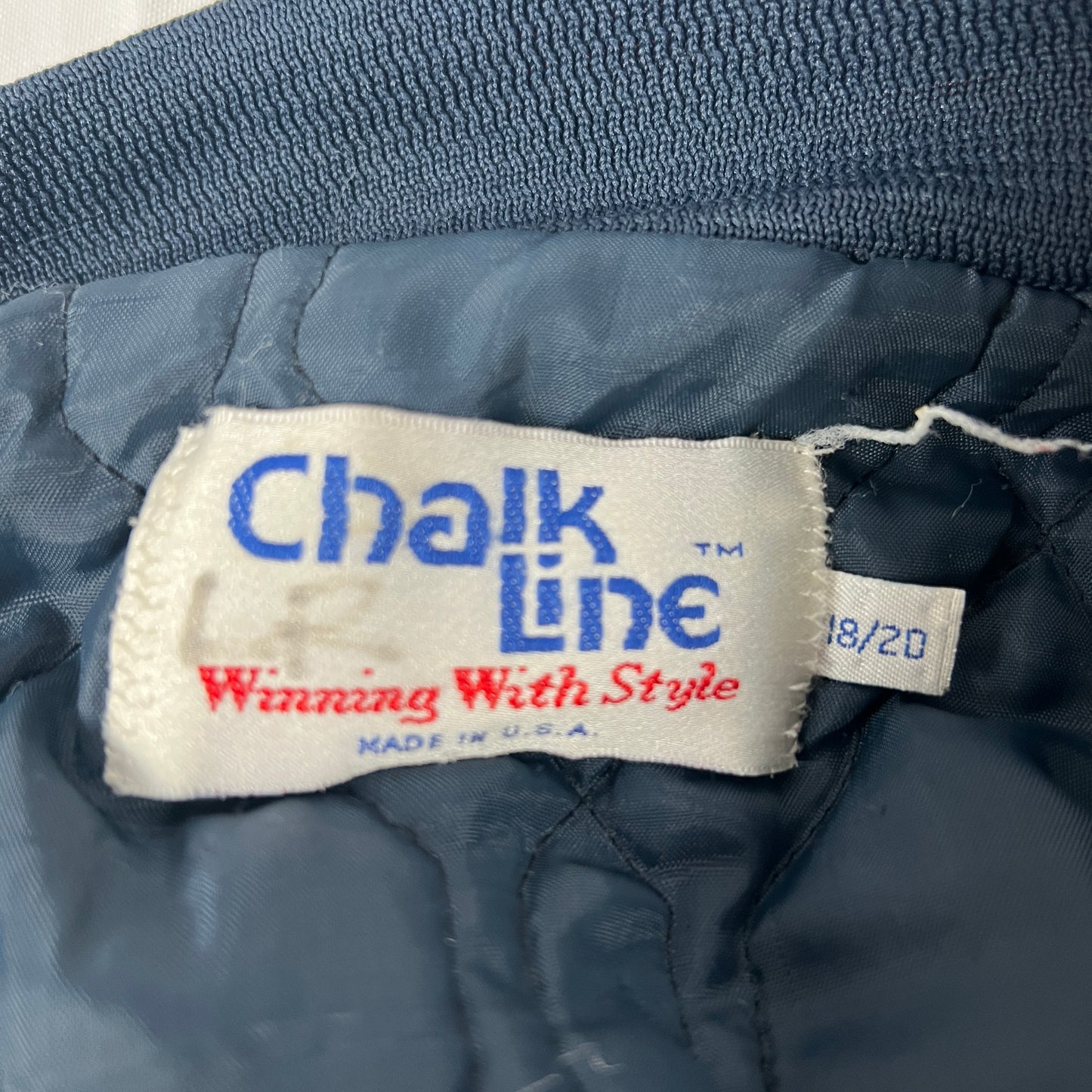 (Kids XL) 90s Chicago Bears Satin Jacket