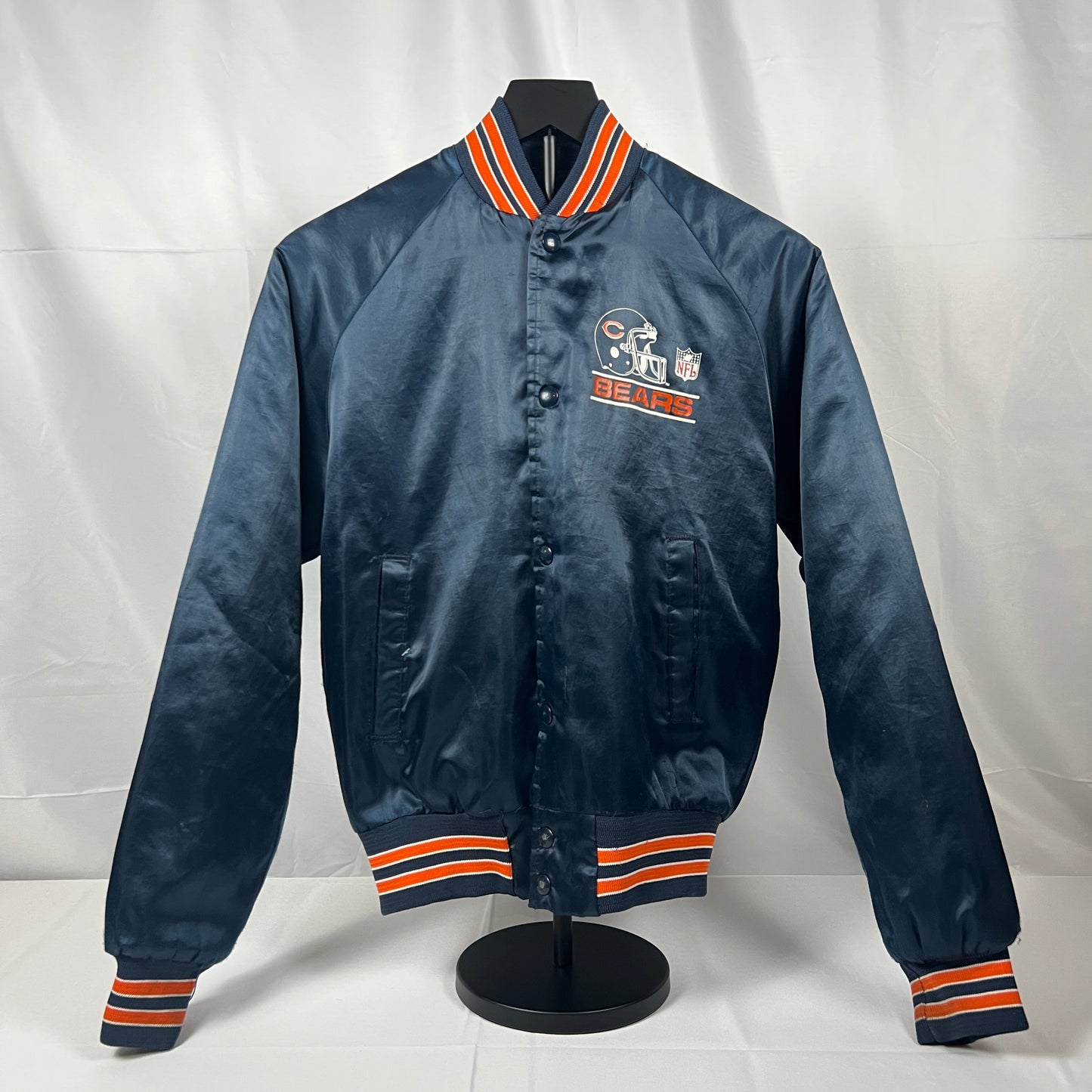 (Kids XL) 90s Chicago Bears Satin Jacket