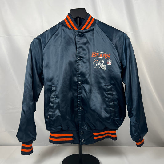 (Kids Large) 90s Chicago Bears Satin Jacket