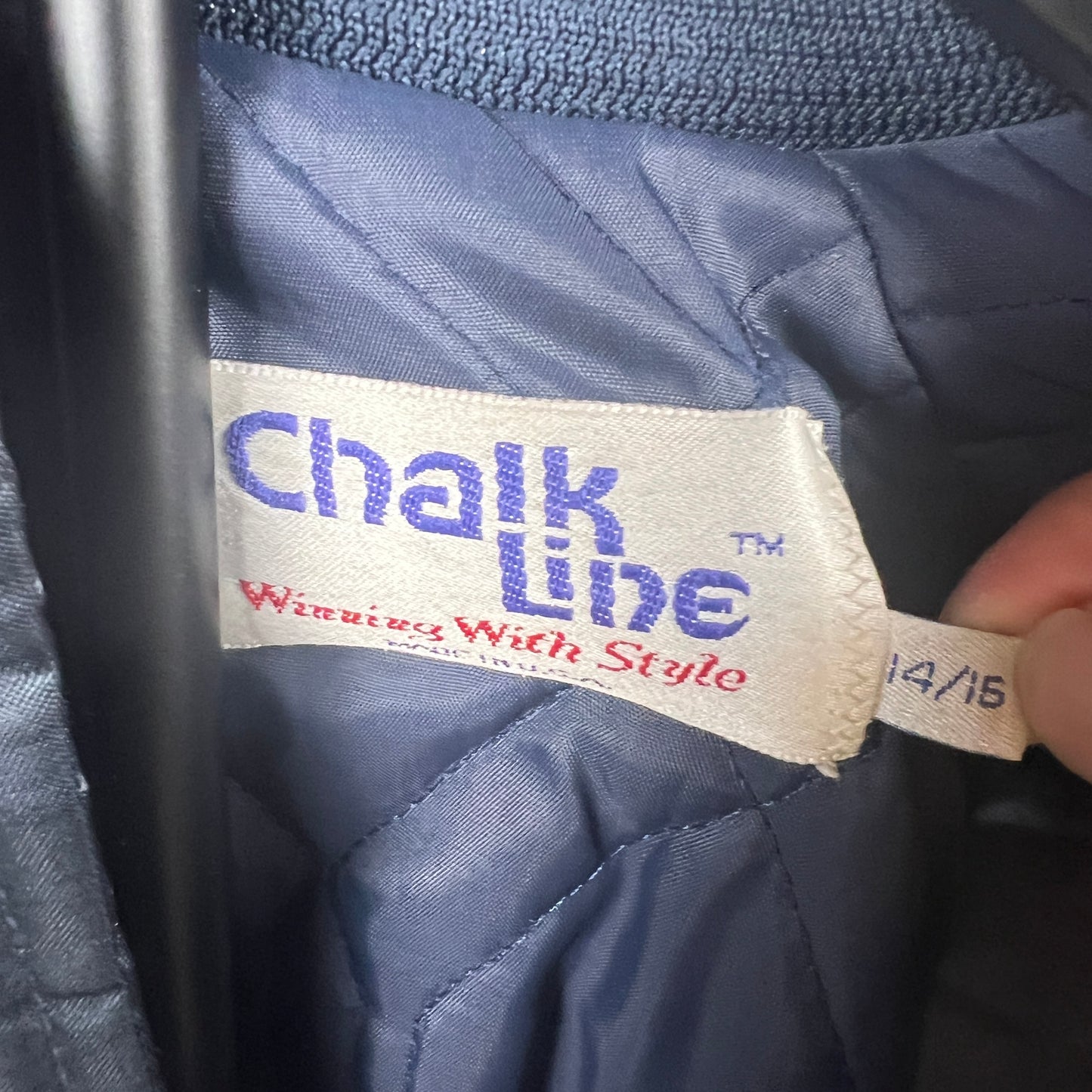 (Kids Large) 90s Chicago Bears Satin Jacket