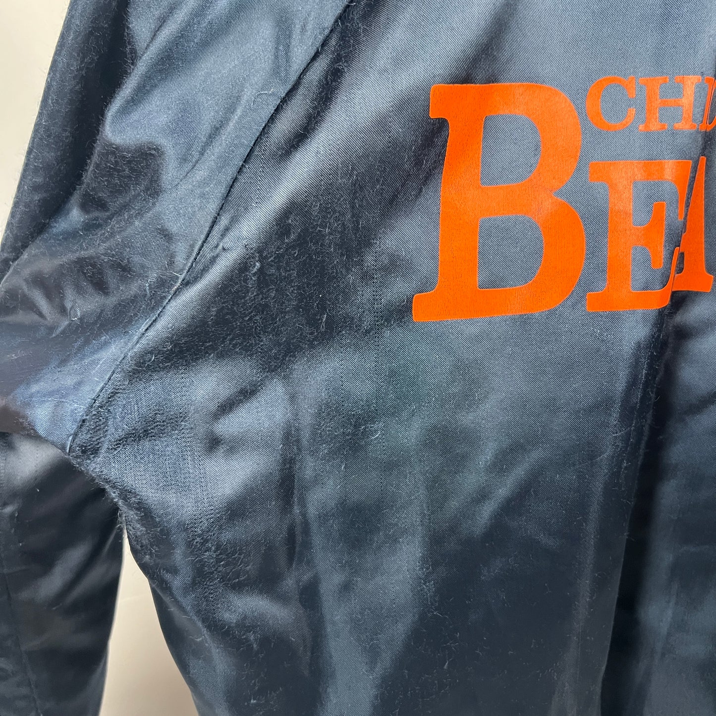 (Kids Large) 90s Chicago Bears Satin Jacket