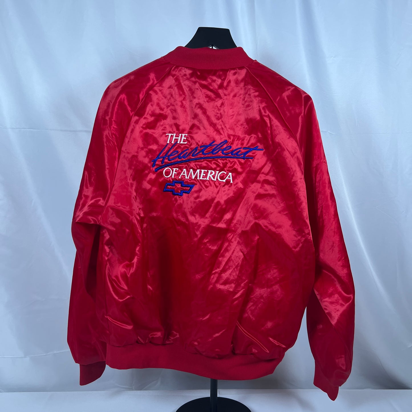 (Mens Large) 90s Chevrolet Satin Jacket