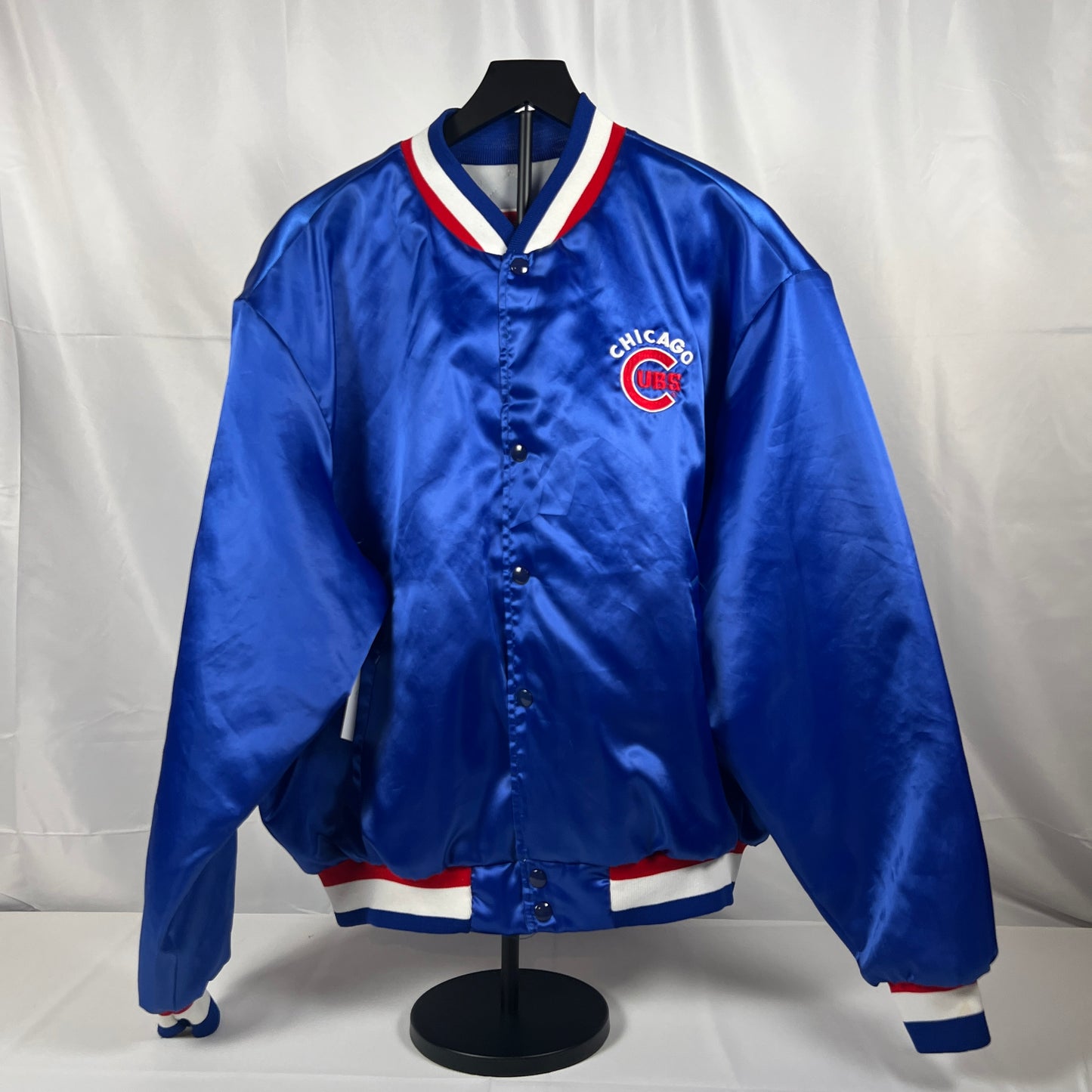 (Mens XL) 90s Chicago Cubs Satin Jacket