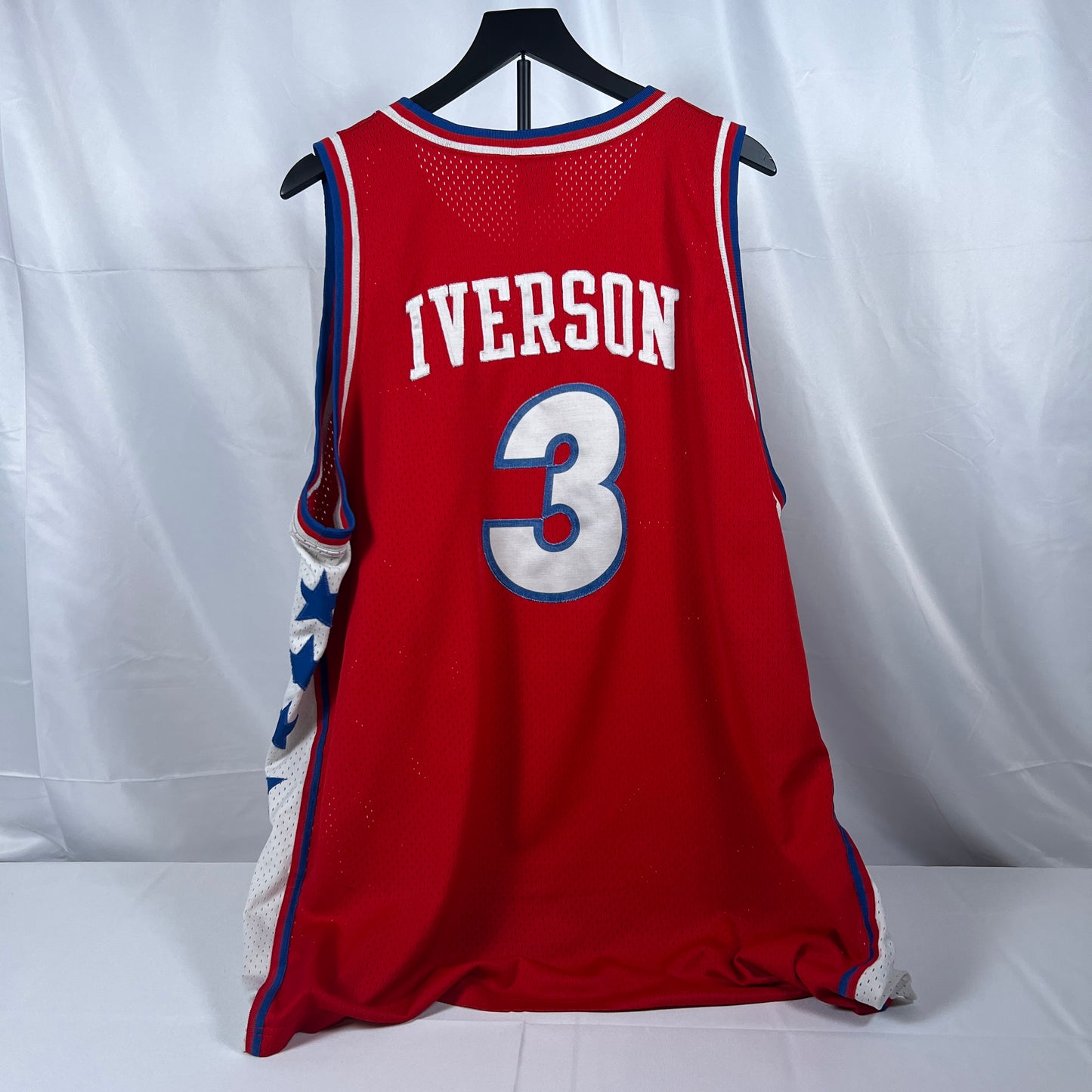 (Mens 3XL) Allen Iverson Philadelphia 76ers Jersey 1977 Swingman