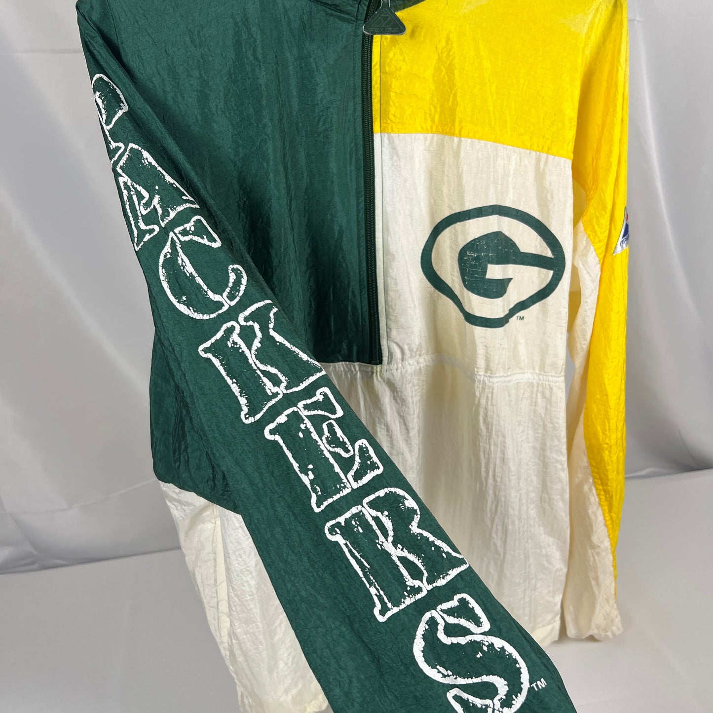 (Mens Large) 90s Green Bay Packers Windbreaker Jacket