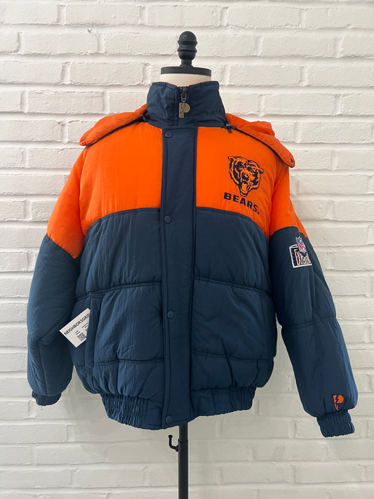 (Mens Large) 90s Chicago Bears Puffer Jacket