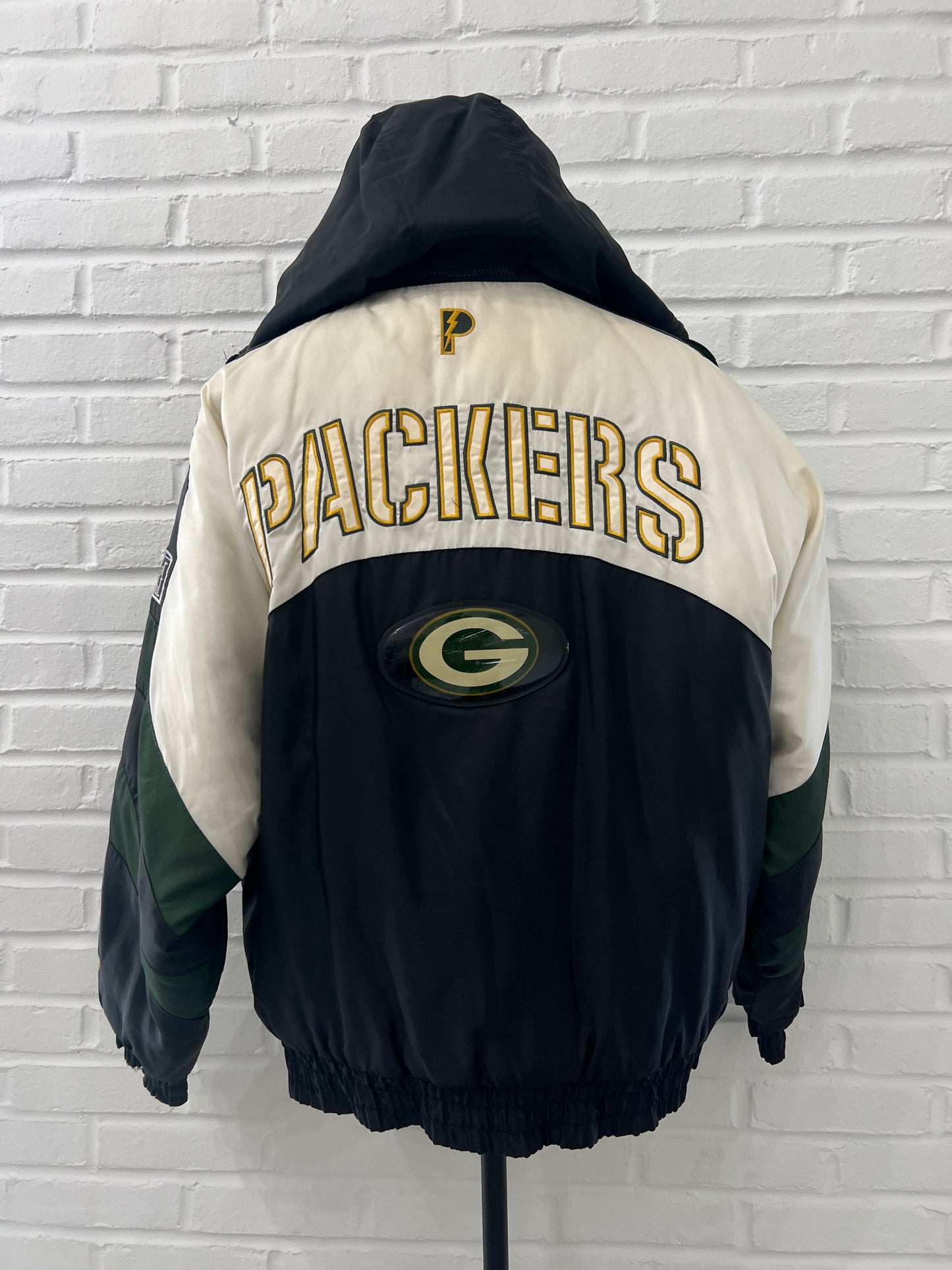 (Mens XL) 90s Green Bay Packers Puffer Jacket