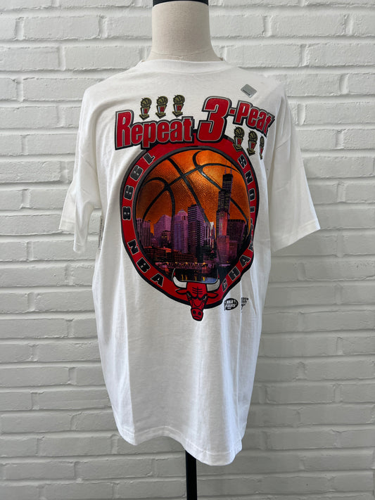 (Mens Large) 1998 Chicago Bulls Championship Shirt