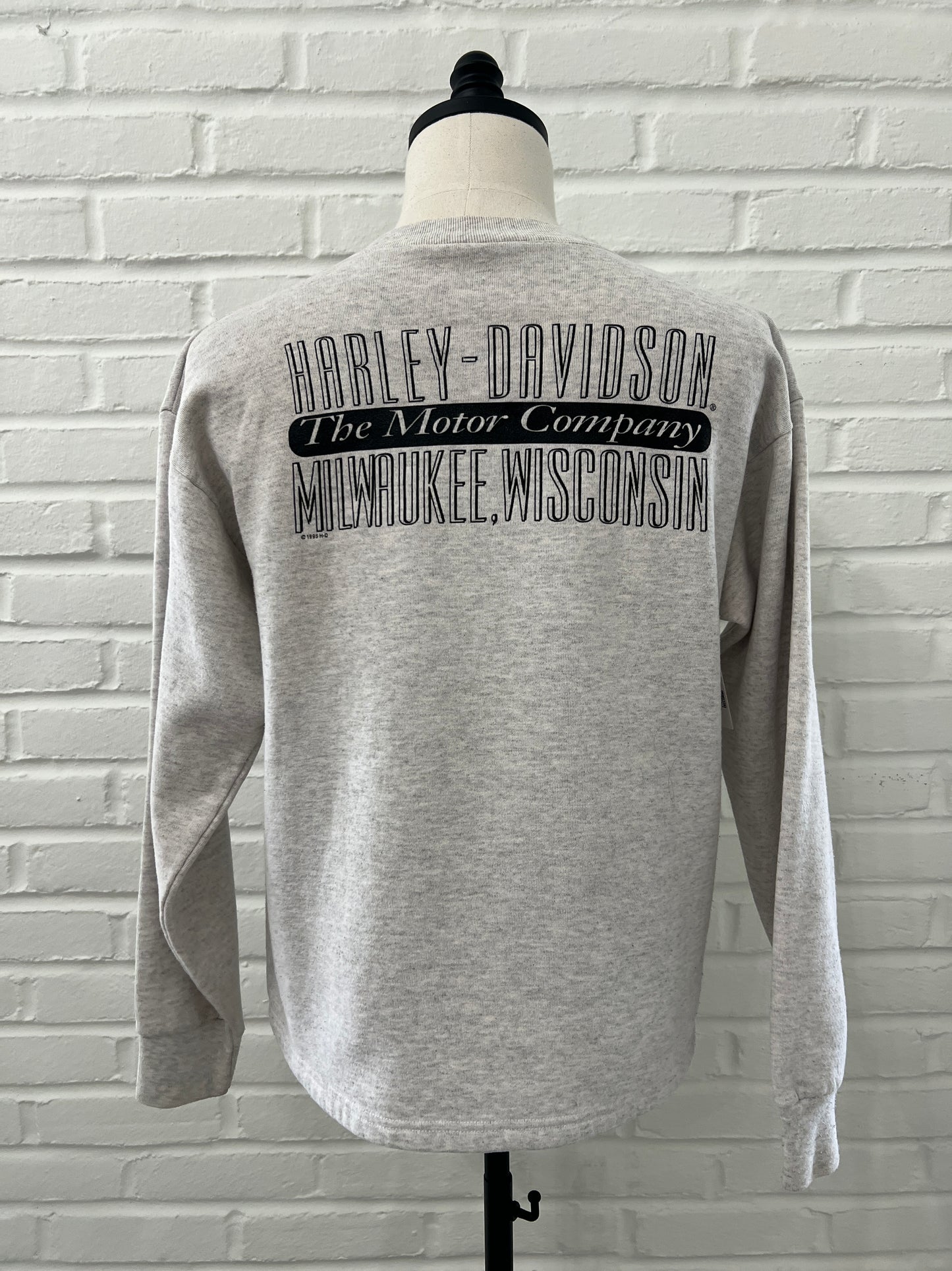 (Mens Medium) 1998 Harley Davidson Henley Sweater