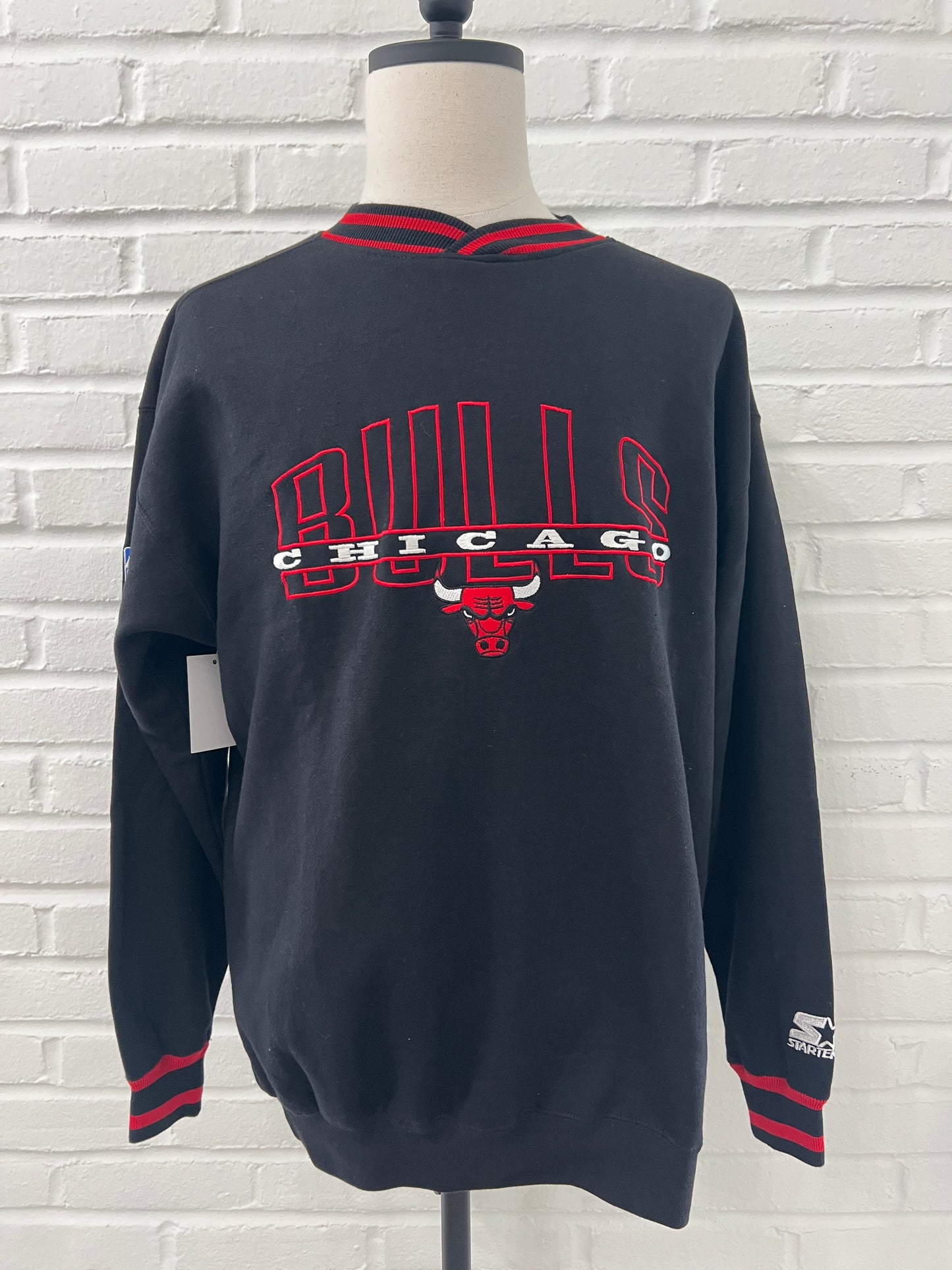 (Mens Large) 90s Chicago Bulls Starter Sweater