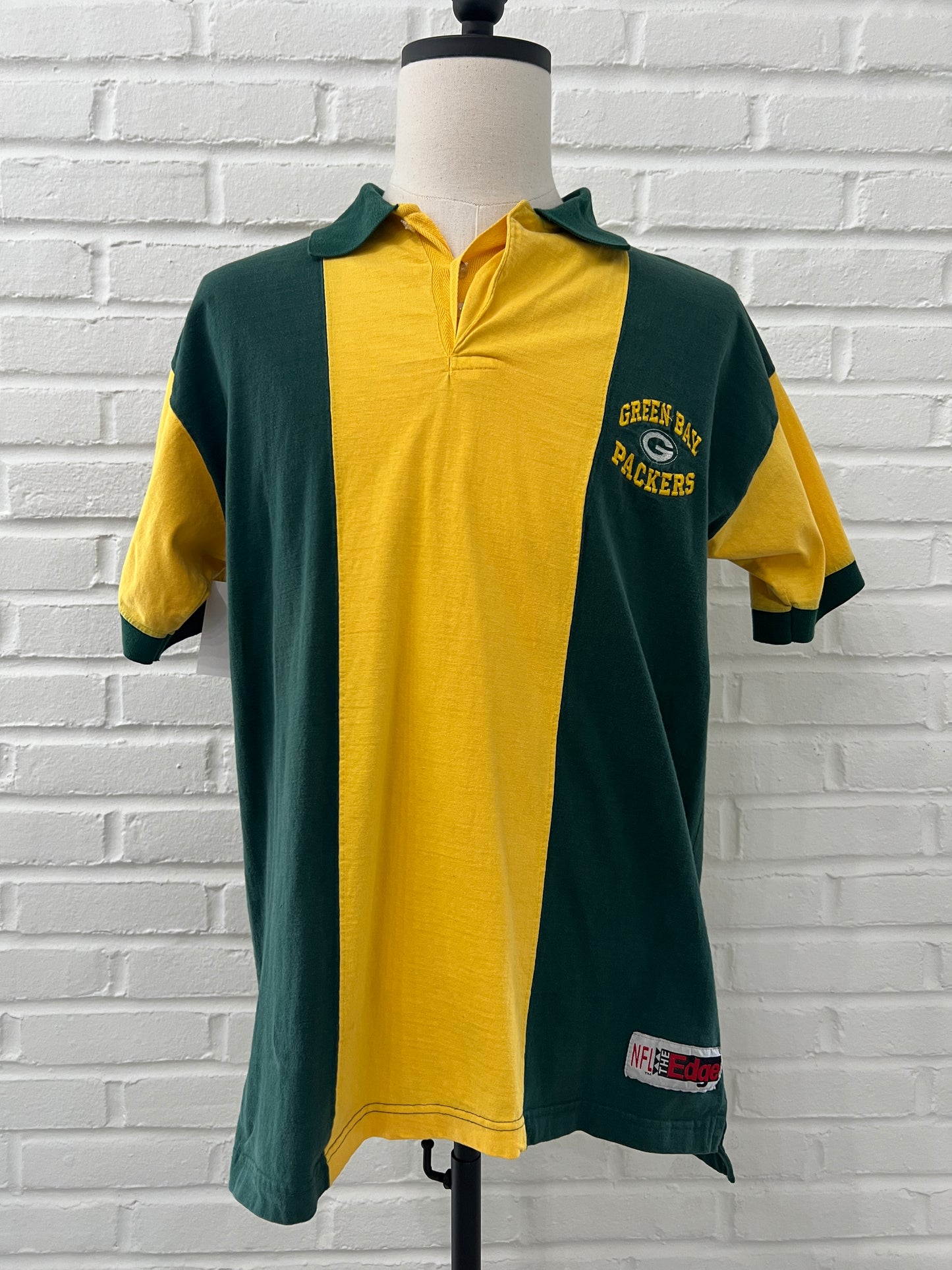 (Mens Large) 90s Green Bay Packers Polo Shirt