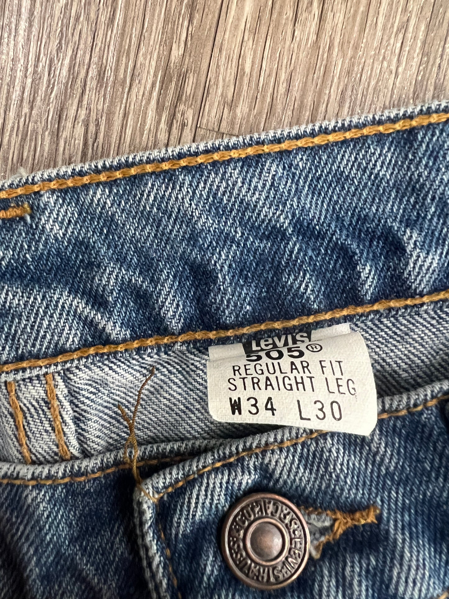 (Mens 34x30) Levis 505 Denim Jeans