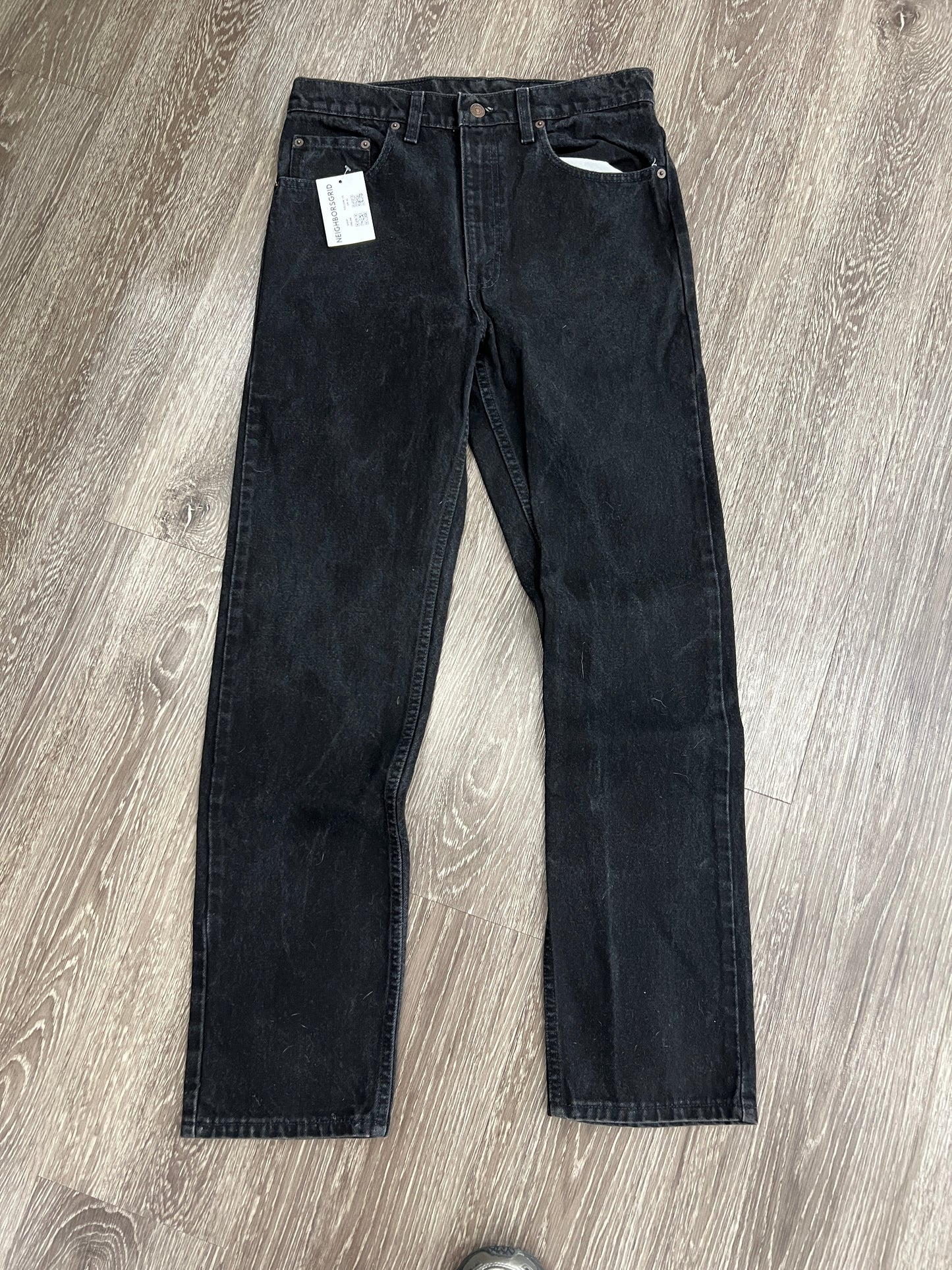 (Mens 33x32) Levis 505 Black Denim Jeans