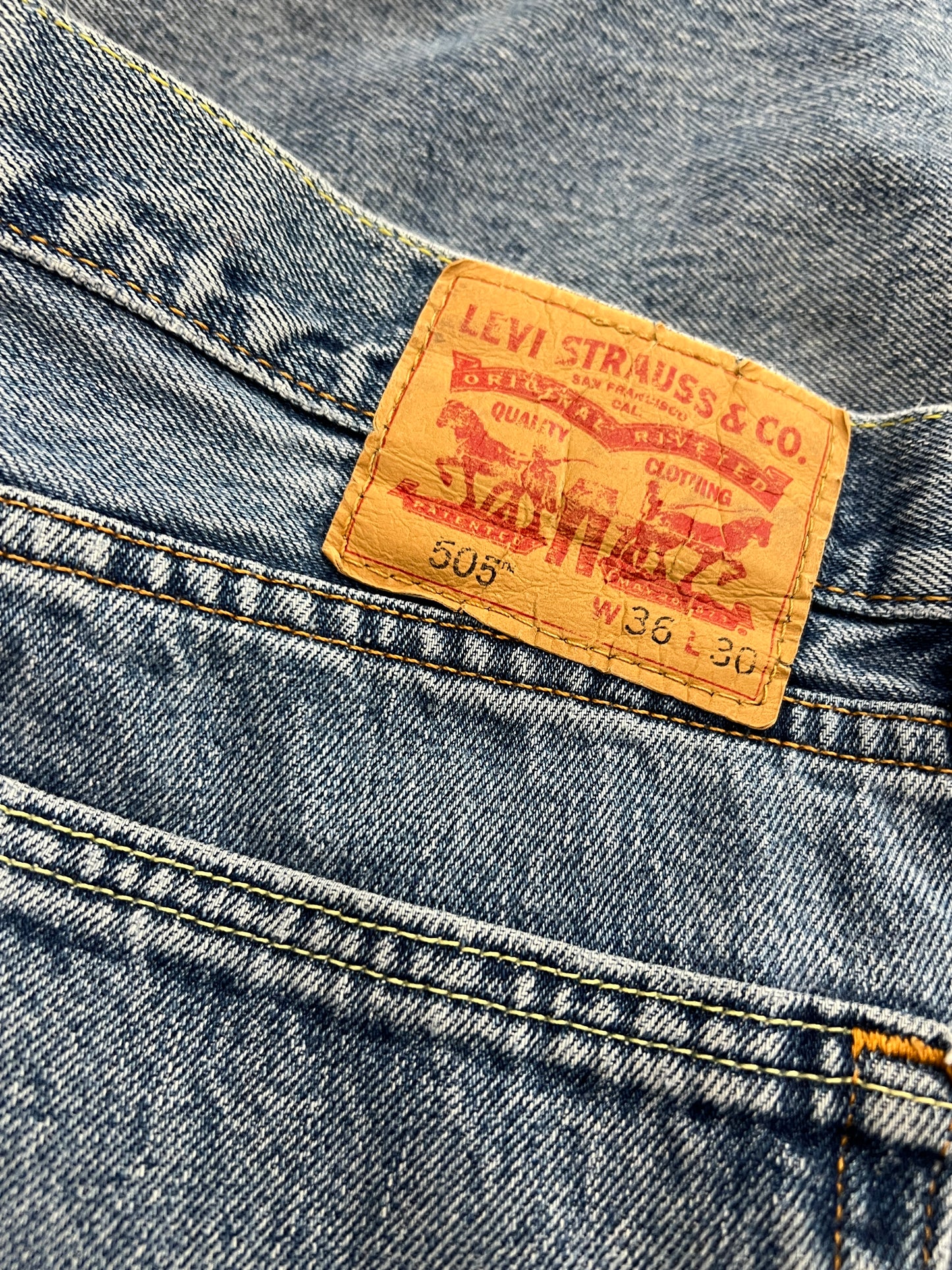 (Mens 36x30) Levis 505 Denim Jeans