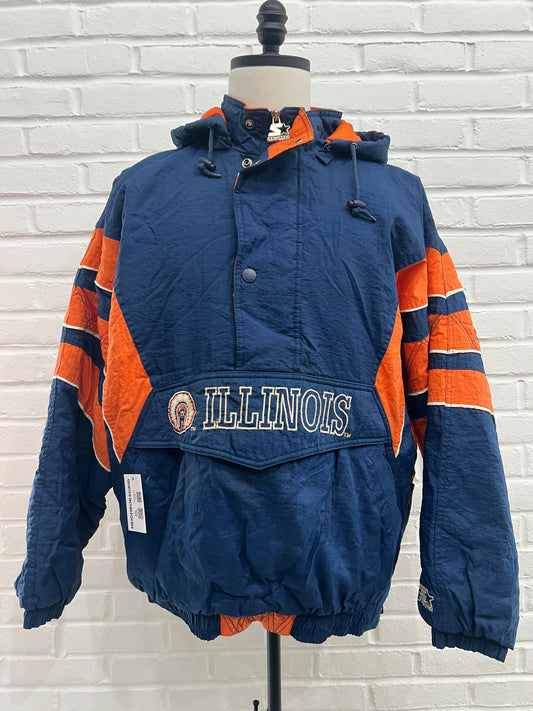 (Mens XL) 90s Illinois Chief Starter Jacket