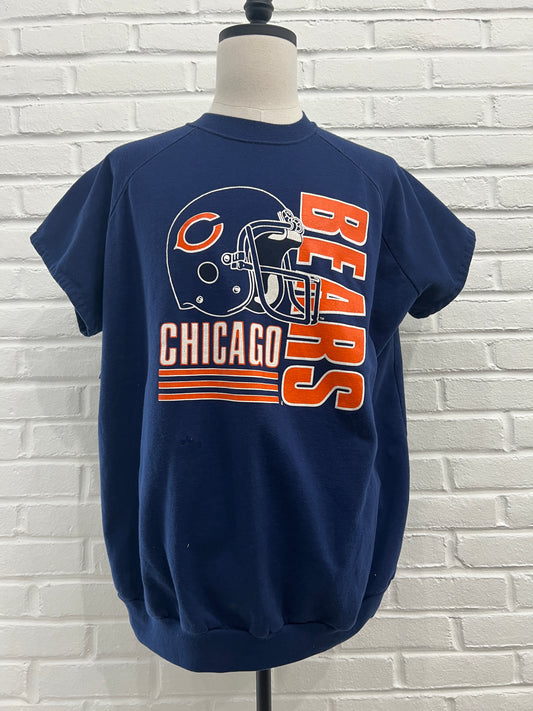 (Mens Large) 80s Chicago Bears Short Sleeve Sweater