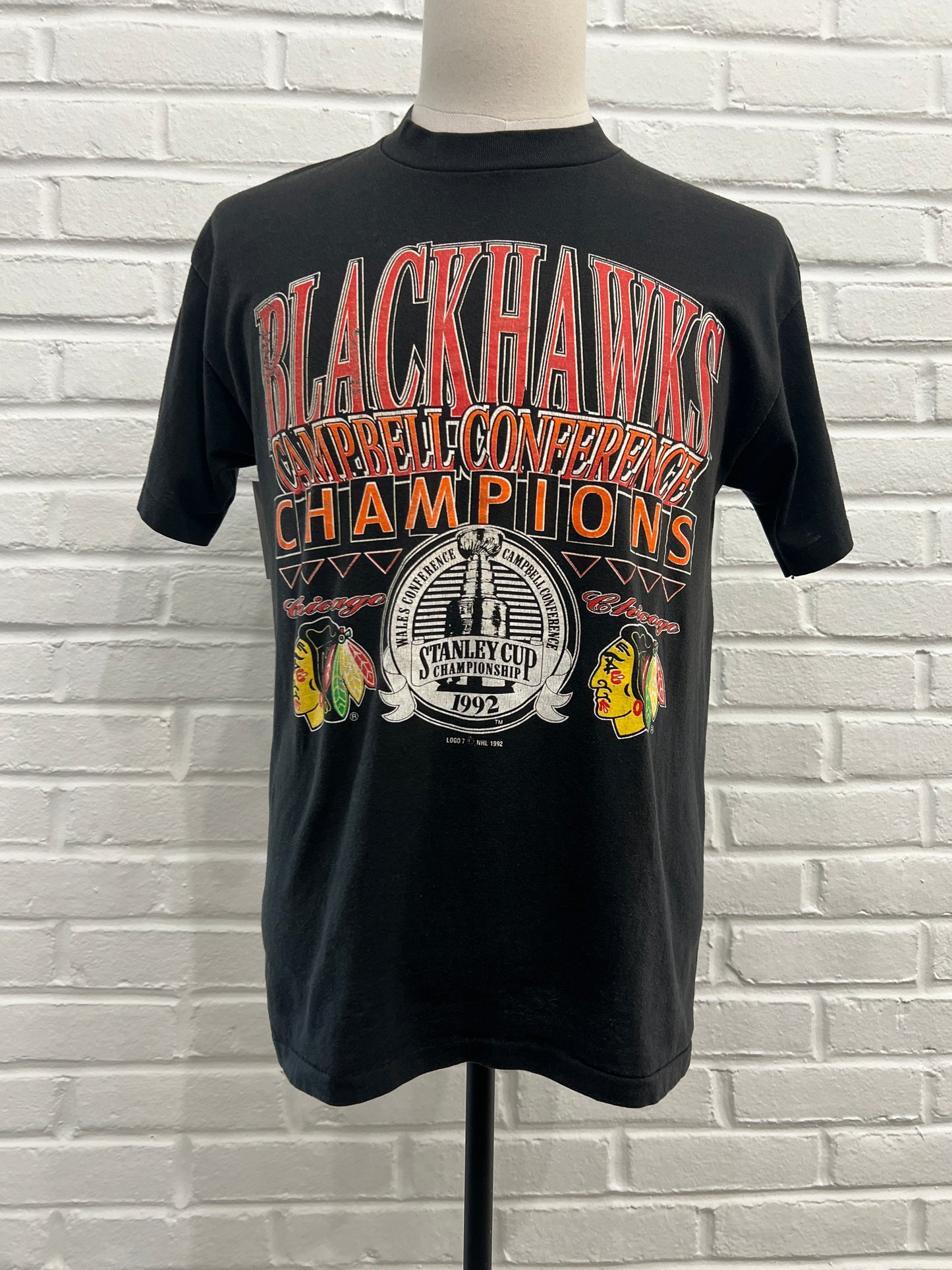 (Mens Large) 1992 Chicago Blackhawks Shirt