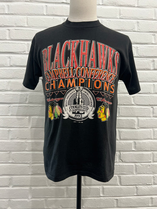 (Mens Large) 1992 Chicago Blackhawks Shirt