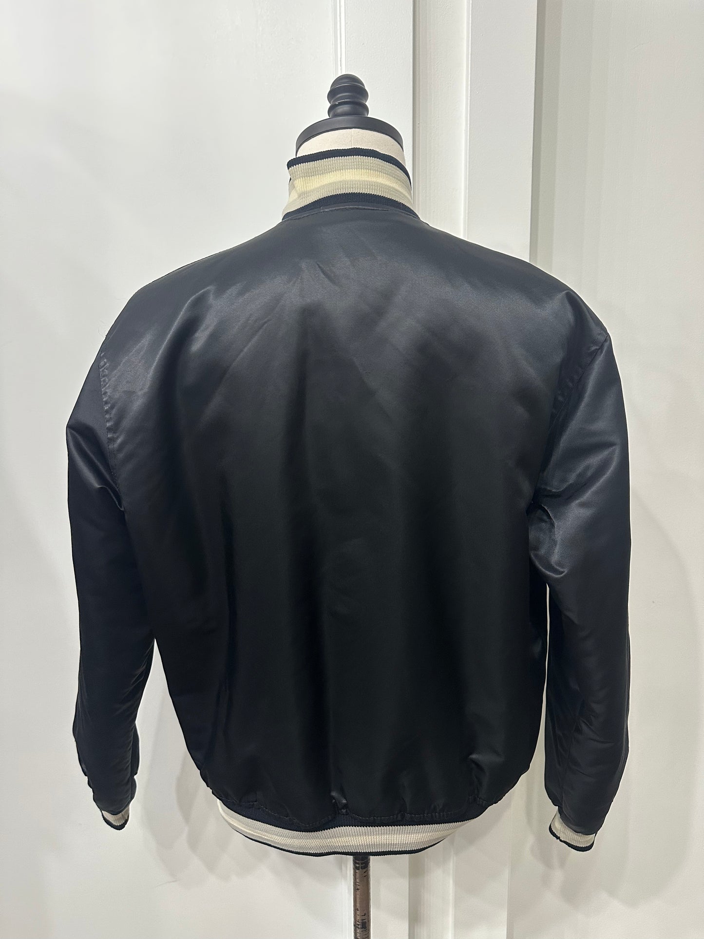 (Mens Large) 90s Chicago White Sox Satin Starter Jacket