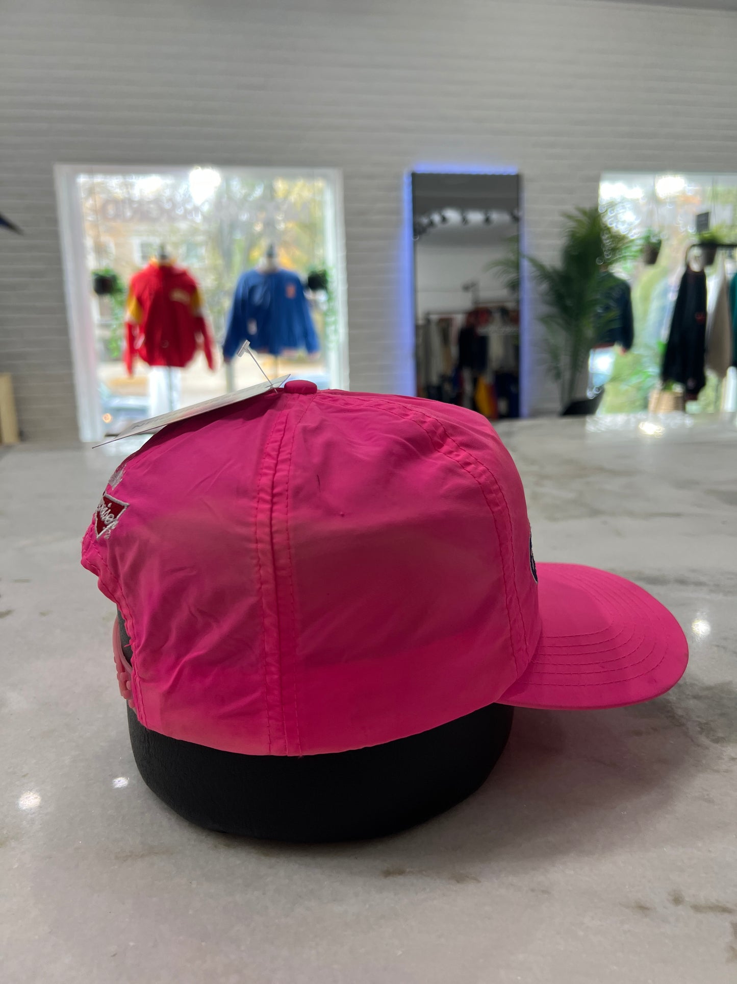 90s Chicago Cubs Neon Pink Hat