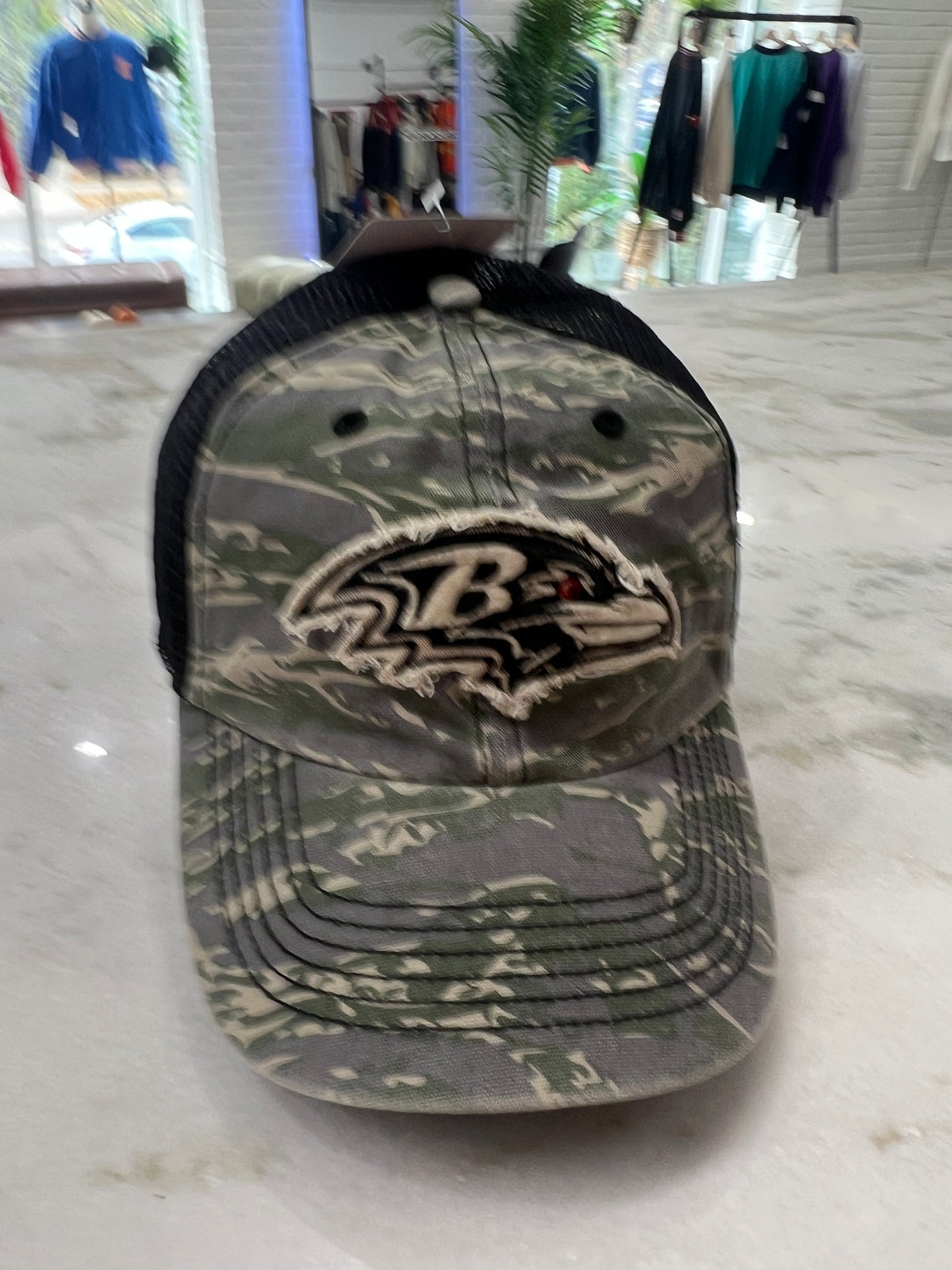Baltimore Ravens Camo Trucker Hat