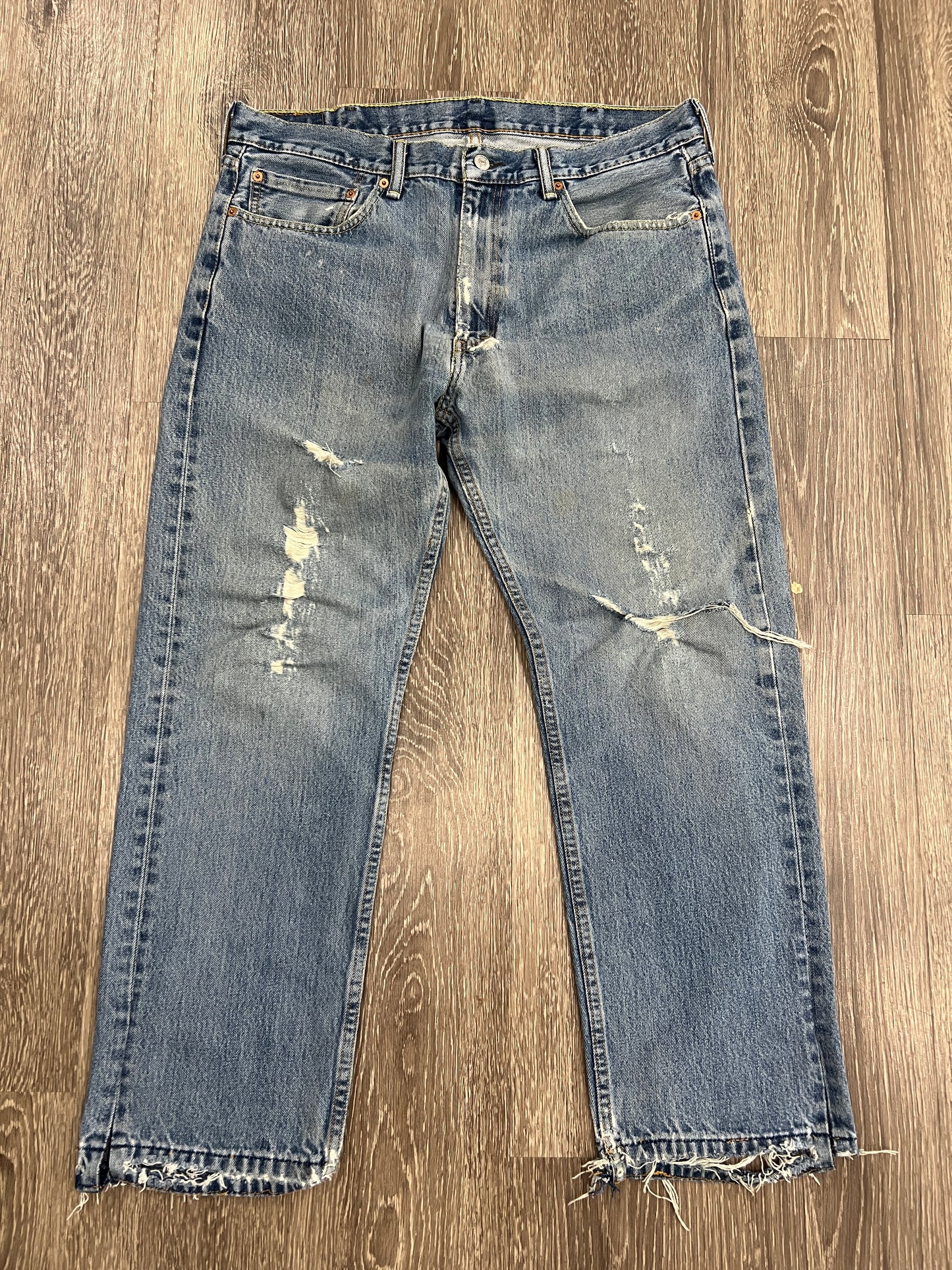 (Mens 38x29) Levis 505 Blue Denim Jeans