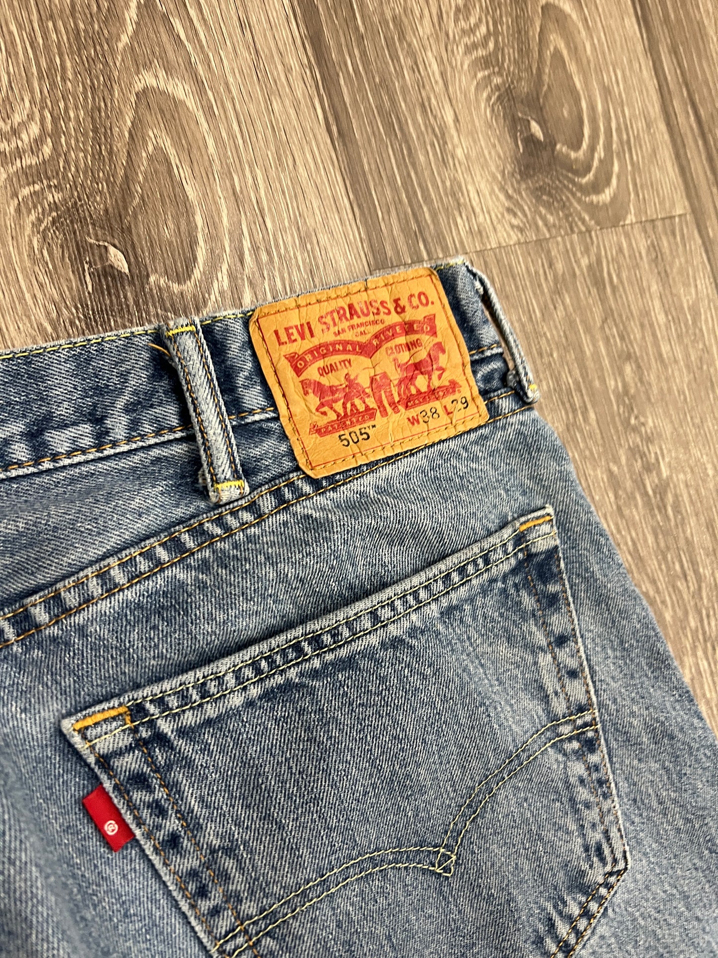 (Mens 38x29) Levis 505 Blue Denim Jeans