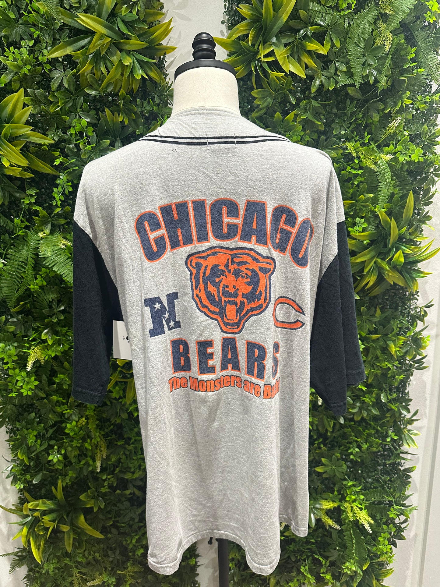 (Mens XL) 90s Chicago Bears Baseball Jersey