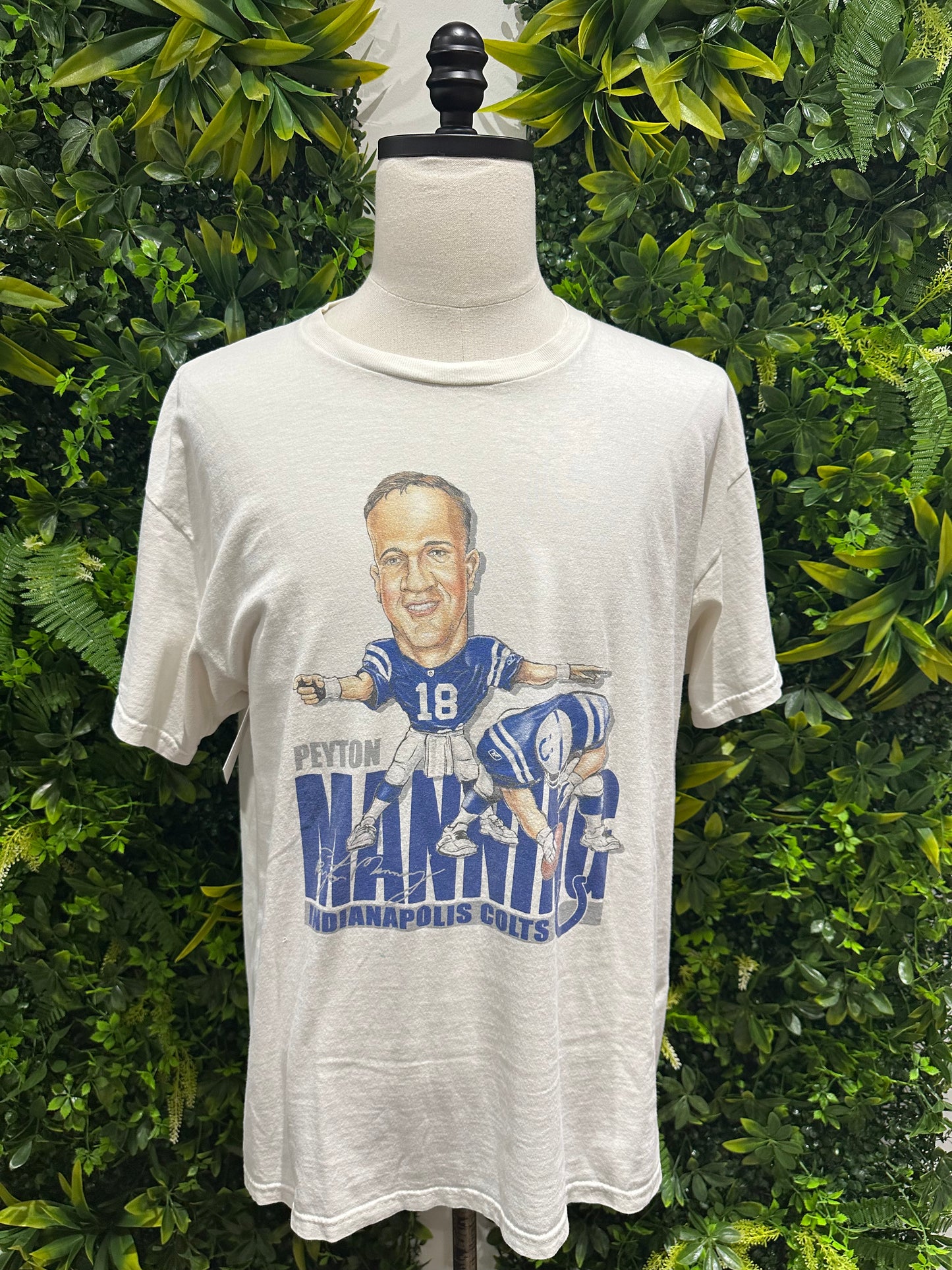 (Mens XL) Peyton Manning Caricature Indianapolis Colts Shirt