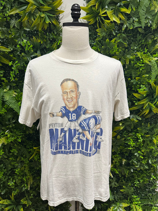 (Mens XL) Peyton Manning Caricature Indianapolis Colts Shirt