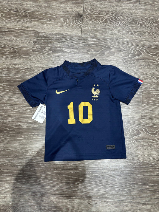 (Kids Small) France Kylian Mbappe Soccer Nike Jersey
