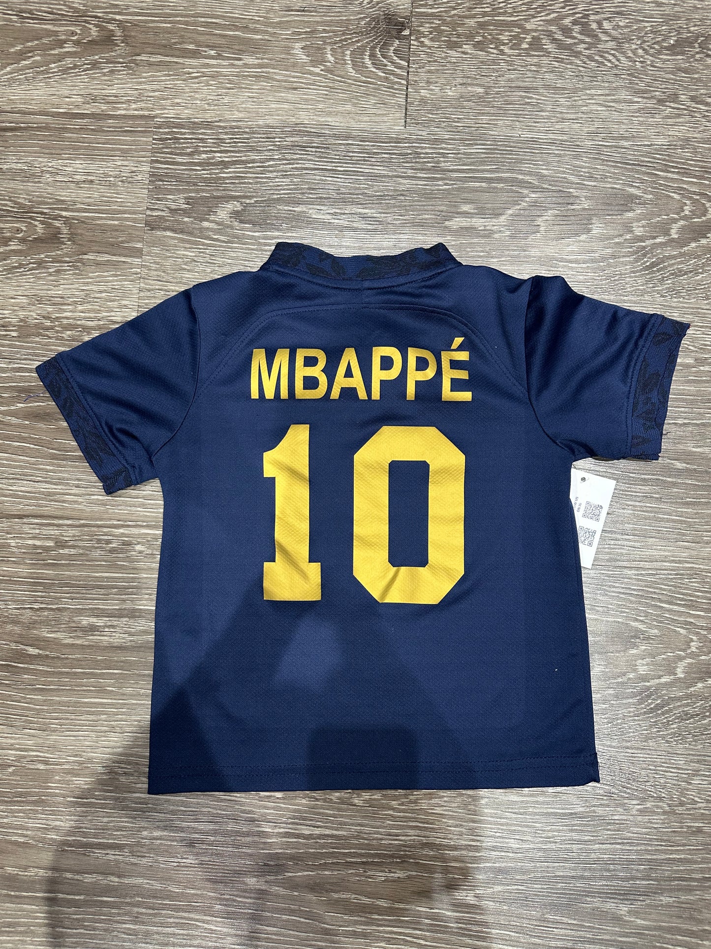(Kids Small) France Kylian Mbappe Soccer Nike Jersey
