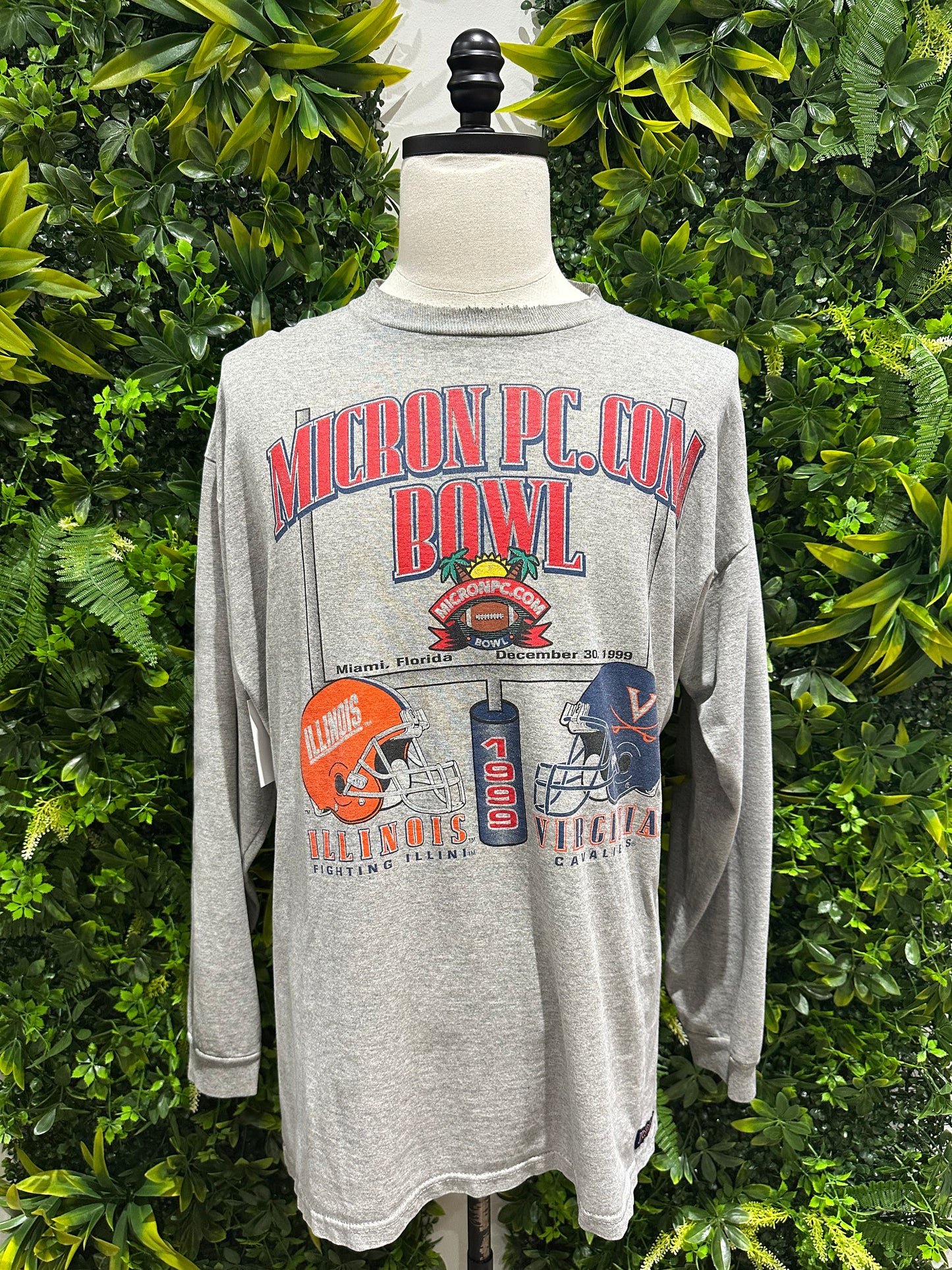 (Mens XL) 1999 Illinois vs Virginia Micron PC.com Bowl Shirt