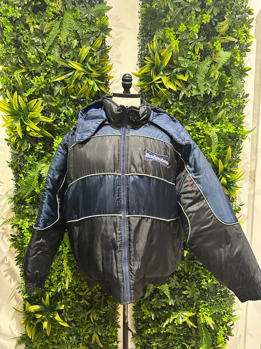 (Mens 2XL) 90s Beer Budweiser Puffer Jacket