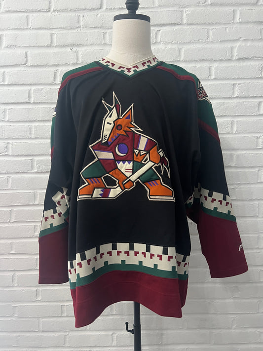(Mens 2XL) 90s Phoenix Coyotes Kachina Hockey Jersey